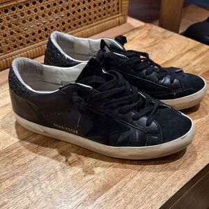 Golden Goose Black and White Sneakers